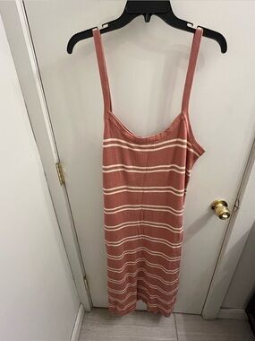 Eloquii Striped Bodycon Maxi Dress Size 22/24